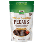 NOW Foods Honey-Roasted Pecans - 8 oz. / miód-prażony orzechy pekan - 8 oz.