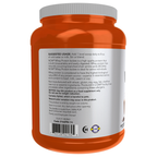 NOW Foods Whey Protein Isolate, Creamy Chocolate Powder - 1.8 lbs. – Left label / Etykieta producenta