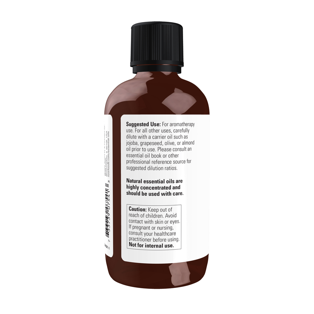 NOW Foods Clove Oil - 4 fl. oz. – Left label / Etykieta producenta