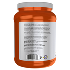 NOW Foods Whey Protein Isolate, Creamy Vanilla Powder - 1.8 lbs. – Left label / Etykieta producenta