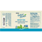 NOW Foods BetterStevia® Instant Tabs - 175 Tablets – Label details / Etykieta producenta