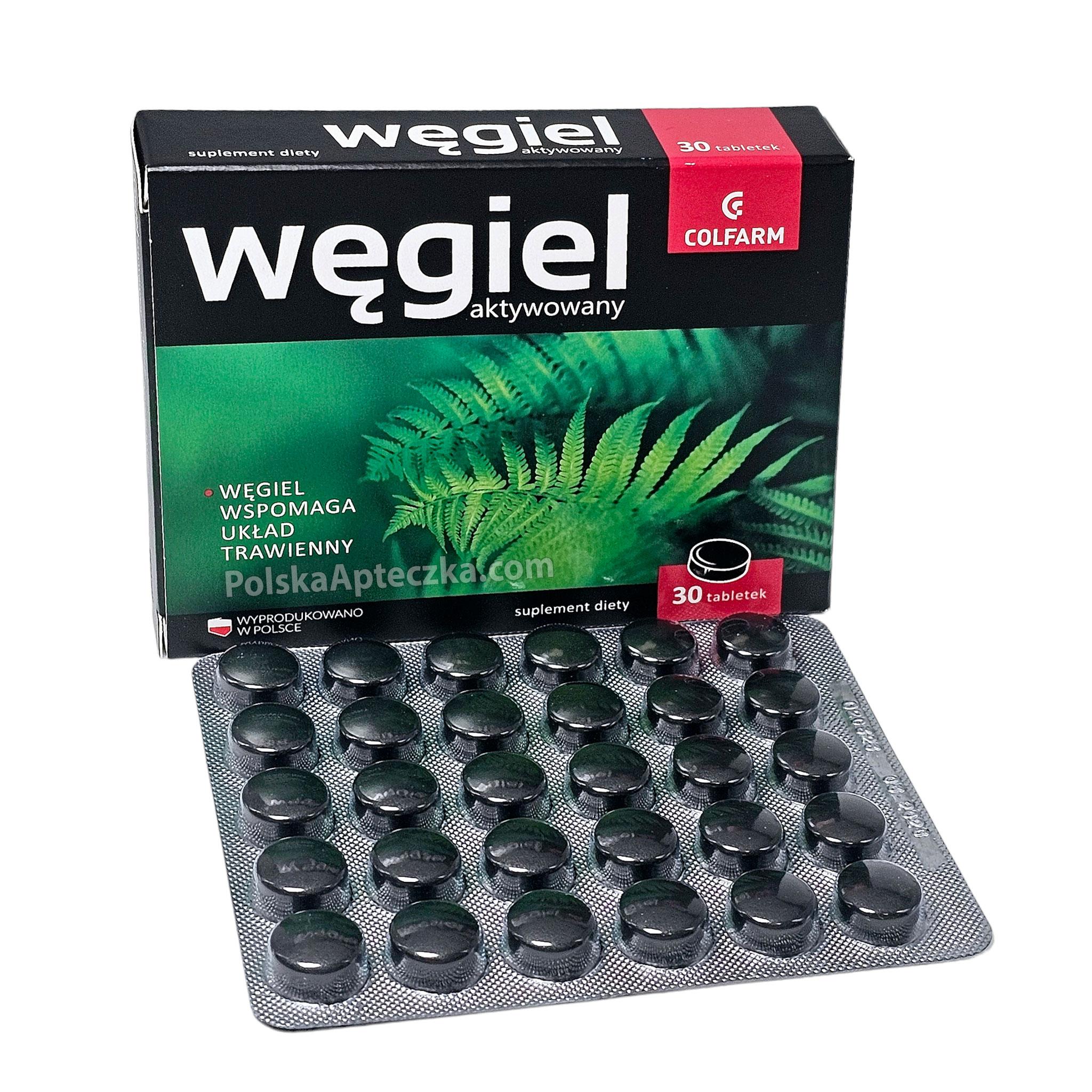 Colfarm Activated Charcoal Blister Pack with Box – 30 Tablets