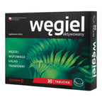 Colfarm Activated Charcoal Front of Box – 30 Tablets Digestive Support