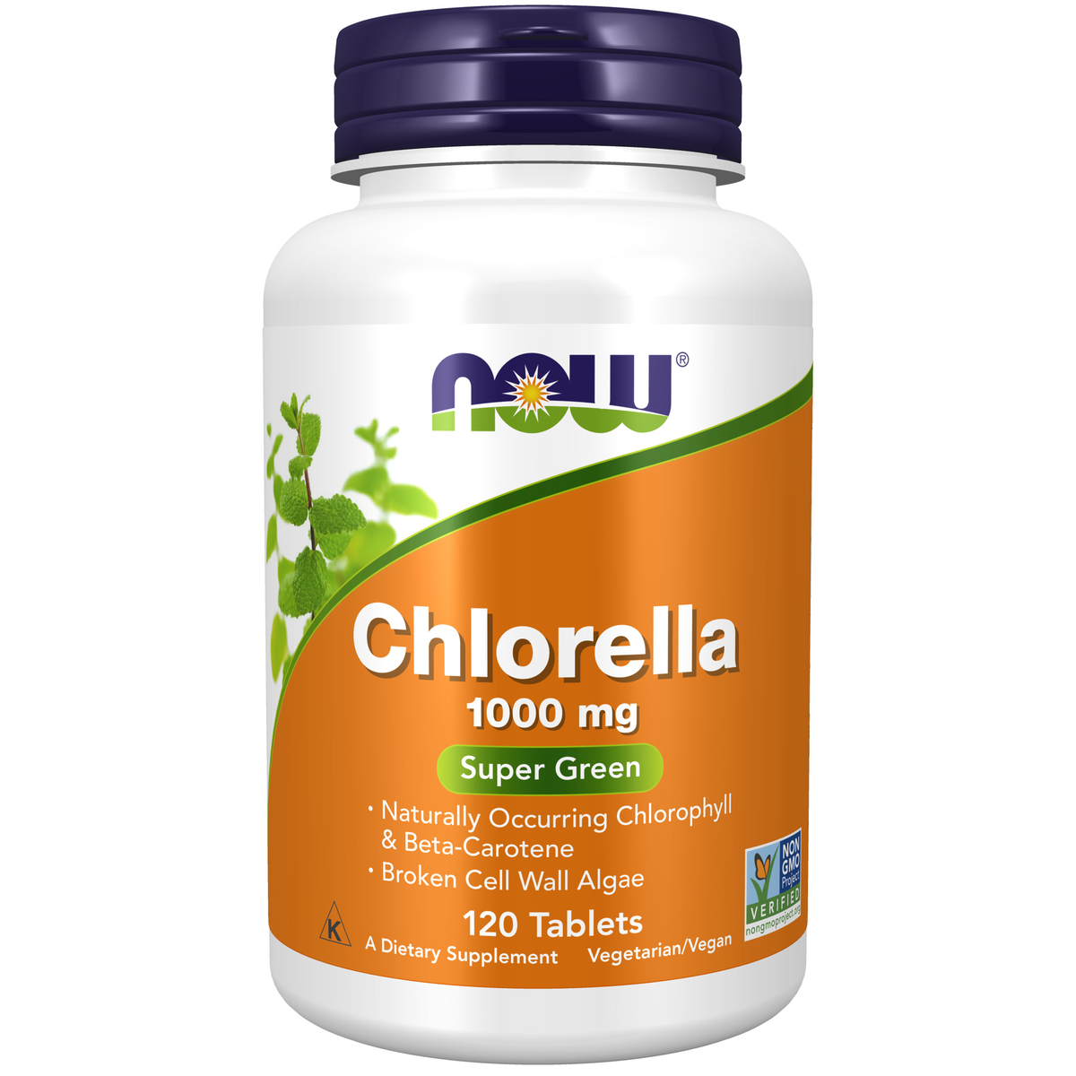 NOW Foods Chlorella 1000 mg - 120 Tablets / Chlorella 1000 mg - 120 tabletek
