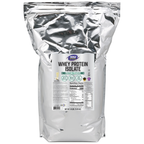 NOW Foods Whey Protein Isolate, Creamy Vanilla Powder - 10 Lbs. – Manufacturer label details / Etykieta producenta