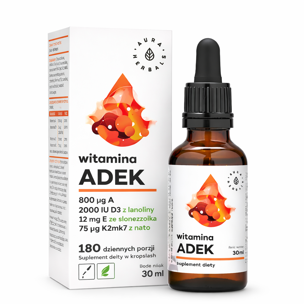 ADEK Liquid Drops – Vitamins A, D3, E & K2 MK-7 30ml
