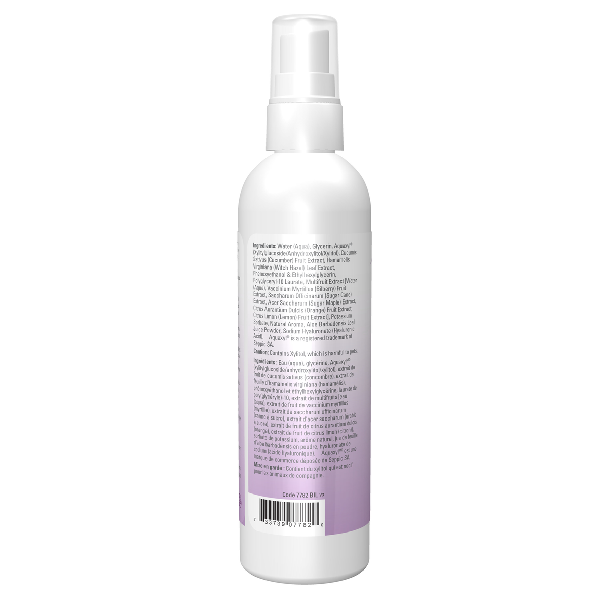 NOW Foods Hyaluronic Acid Facial Mist - 4 fl. oz. – Label details / Etykieta producenta
