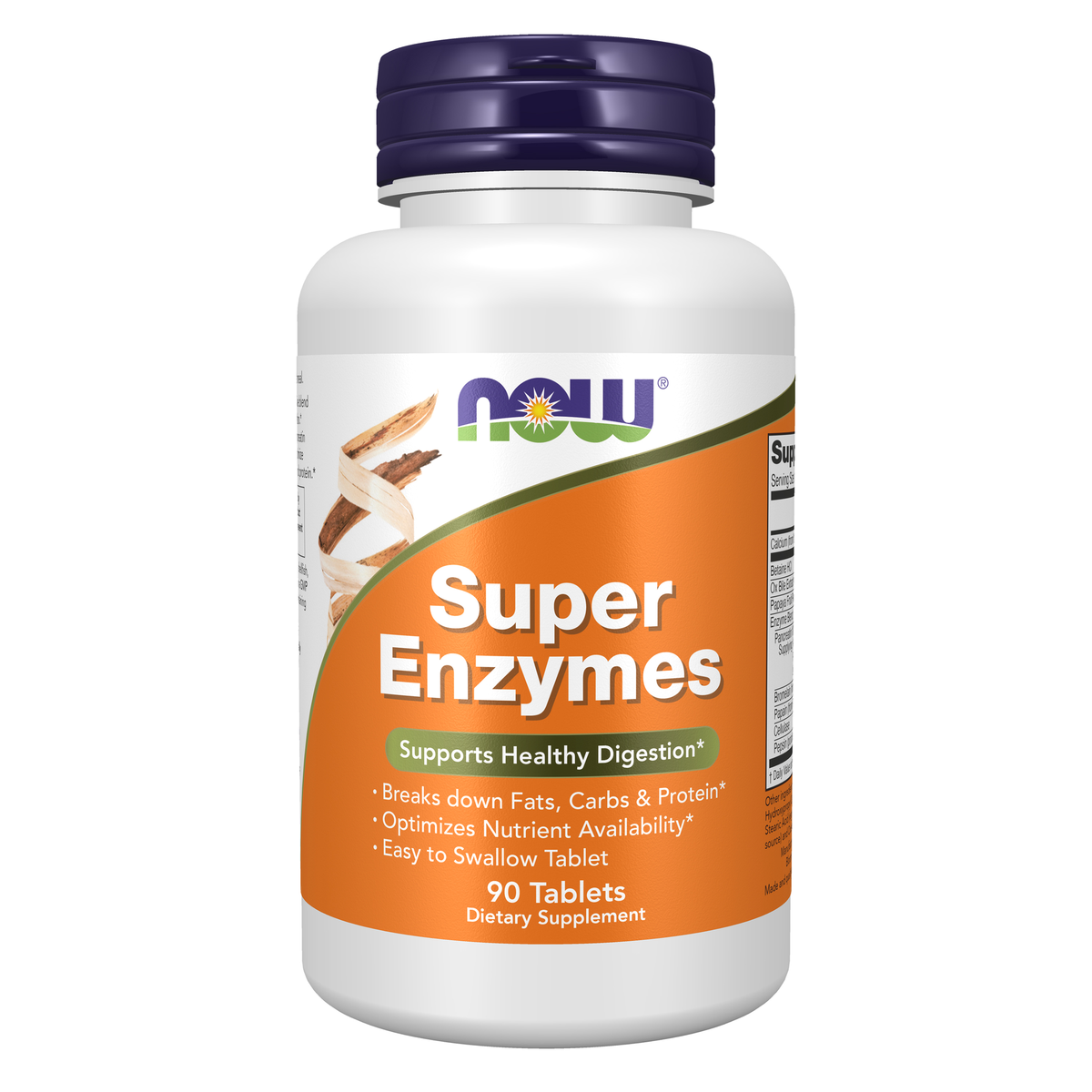 NOW Foods Super Enzymes - 90 Tablets / Super enzymy - 90 tabletek