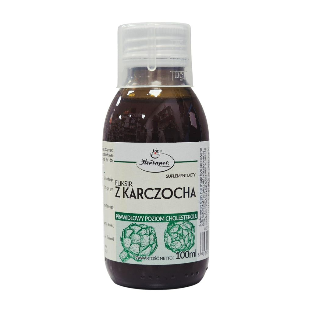 Herbapol Artichoke Elixir – 100ml liquid supplement to support liver function, cholesterol balance, and bile production