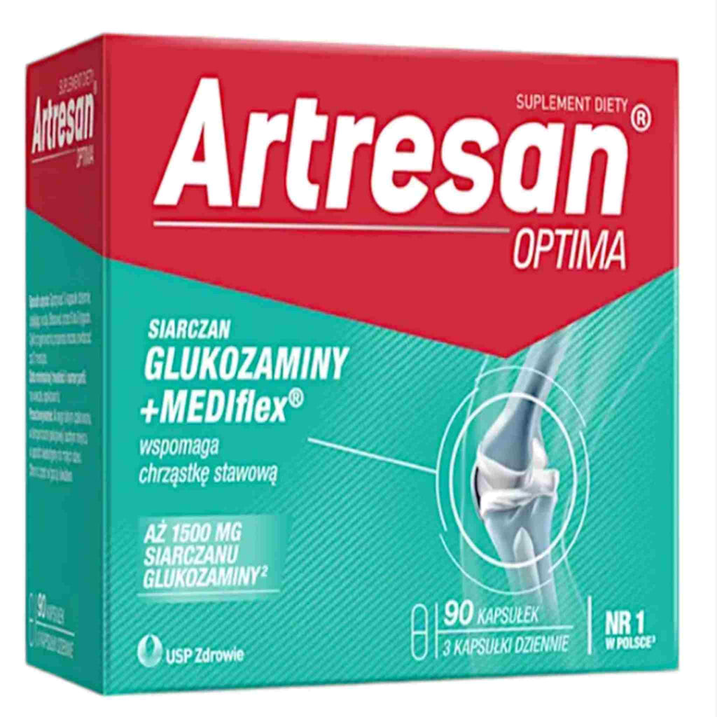 Artresan Optima – Glucosamine and MEDIflex Joint Support Supplement 90 Capsules