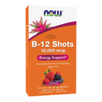 now b-12 shots 10000 mcg 15ml supplement angle view