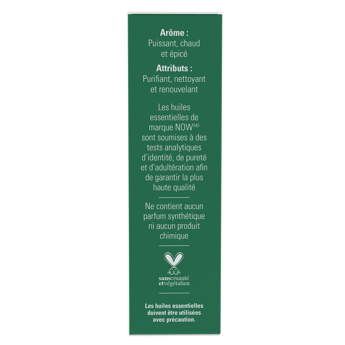 NOW Foods Tea Tree Essential Oil Blend, Organic Roll-On - 10 mL – Left label / Etykieta producenta