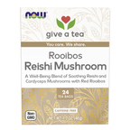 NOW Foods Rooibos Reishi Mushroom Tea - 24 Tea Bags / Rooibos Reishi Mushroom herbata - 24 saszetek