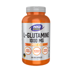 NOW Foods L-Glutamine, Double Strength 1000 mg - 240 Veg Capsules / L-glutamina, podwójna moc 1000 mg - 240 kapsułek roślinnych