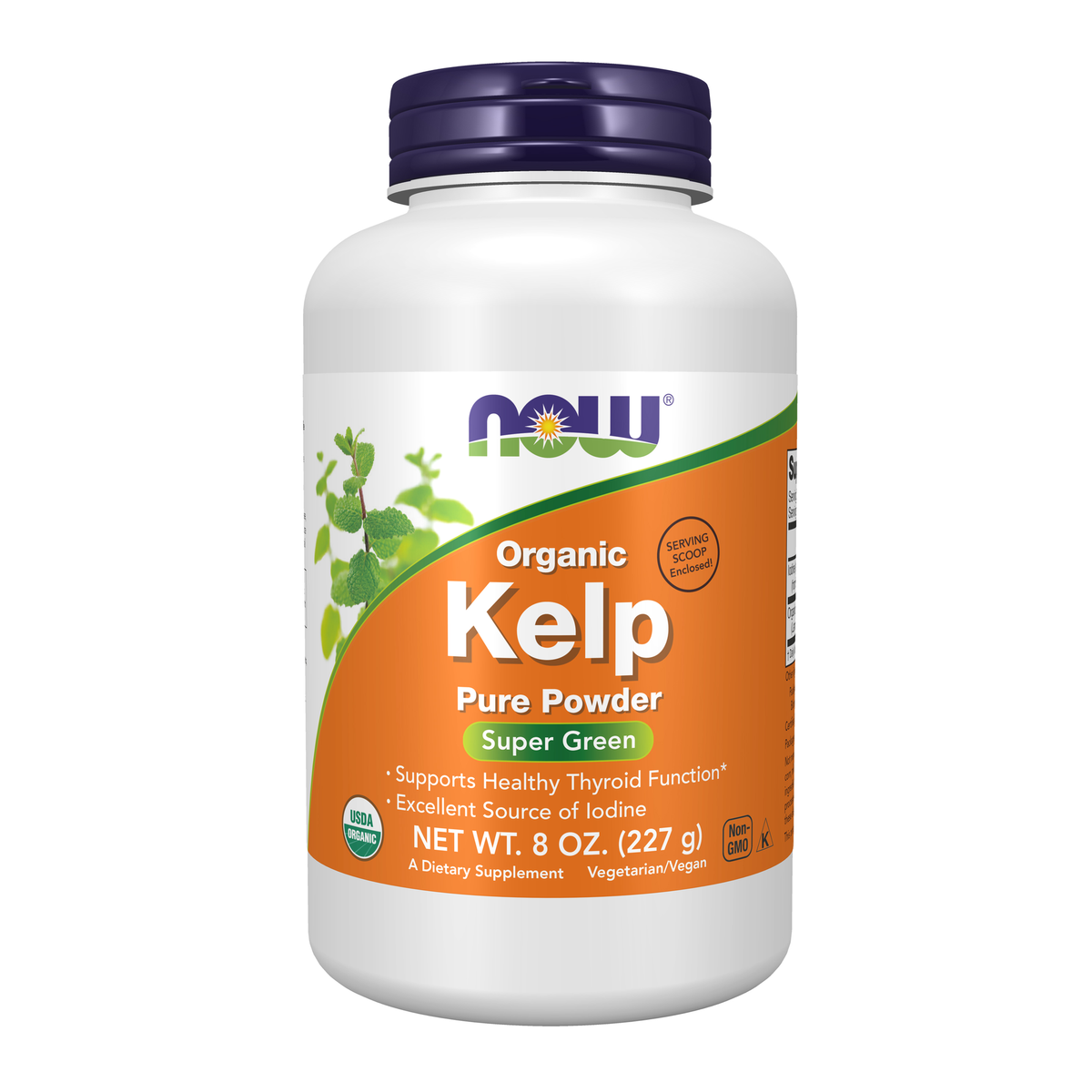 NOW Foods Kelp Powder, Organic - 8 oz. / algi kelp proszek, produkt ekologiczny - 8 oz.
