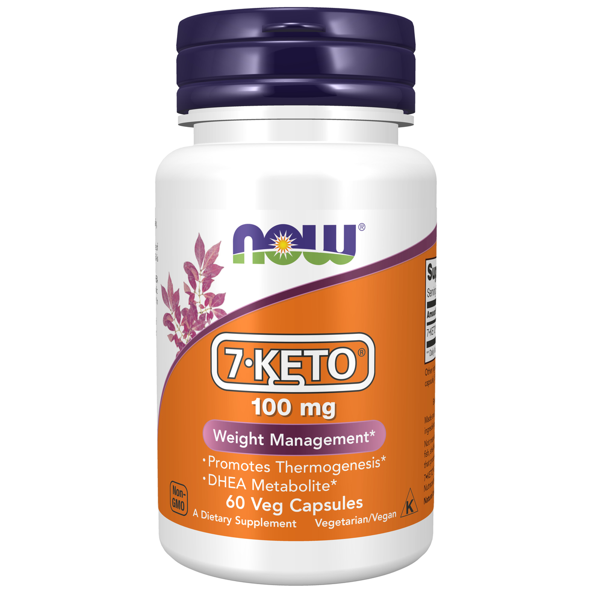 NOW Foods 7-Keto® 100 mg - 60 Veg Capsules / 7-Keto® 100 mg - 60 kapsułek roślinnych