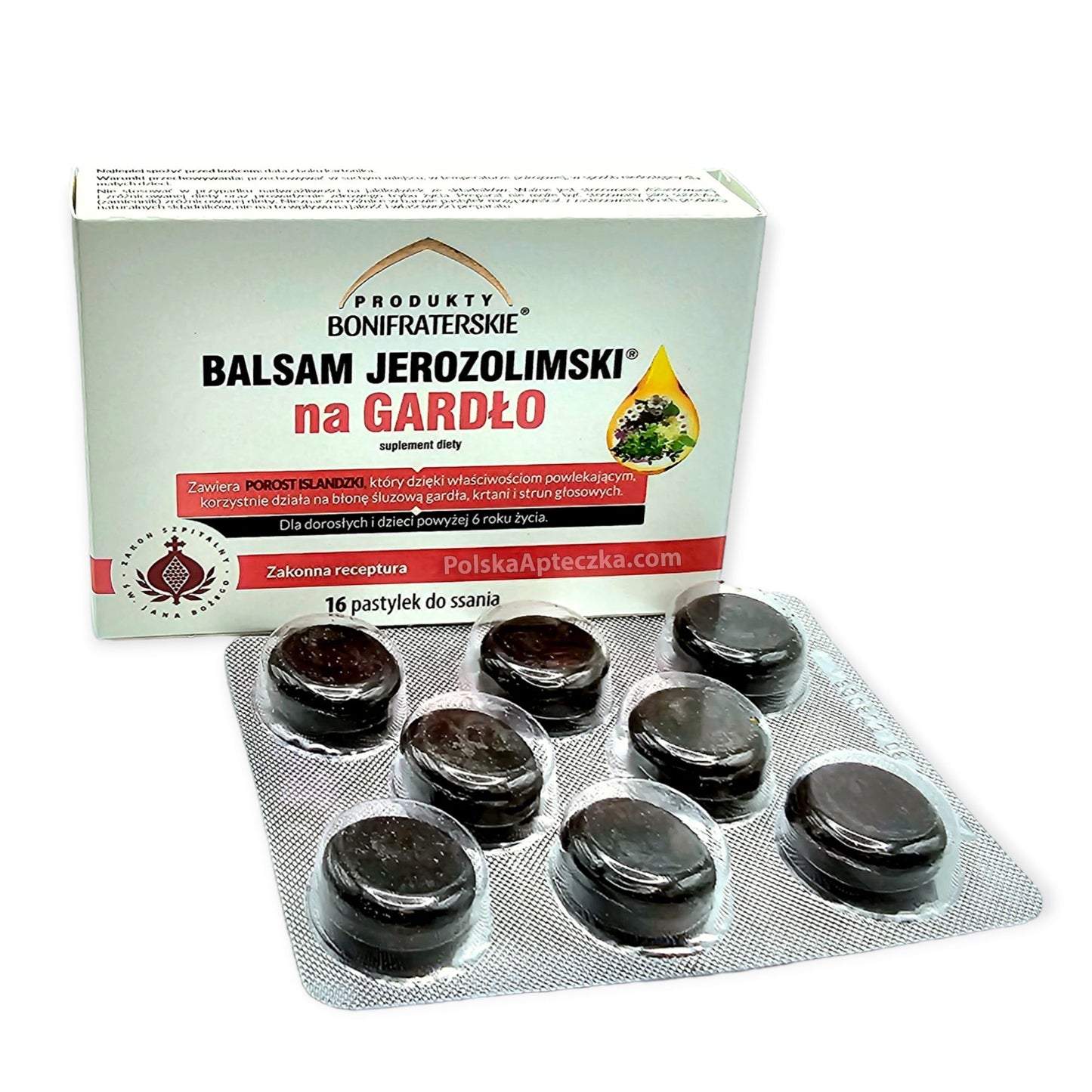 Balsam Jerozolimski Na Gardło 16 tabletek