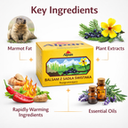 Alpan Marmot Oil Warming Balm Herbal Muscle and Joint Comfort Cream 50g ingredients