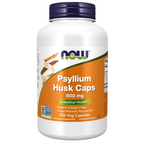 NOW Foods Psyllium Husk Caps 500 mg - 200 Veg Capsules / babka płesznik łuska kapsułek 500 mg - 200 kapsułek roślinnych