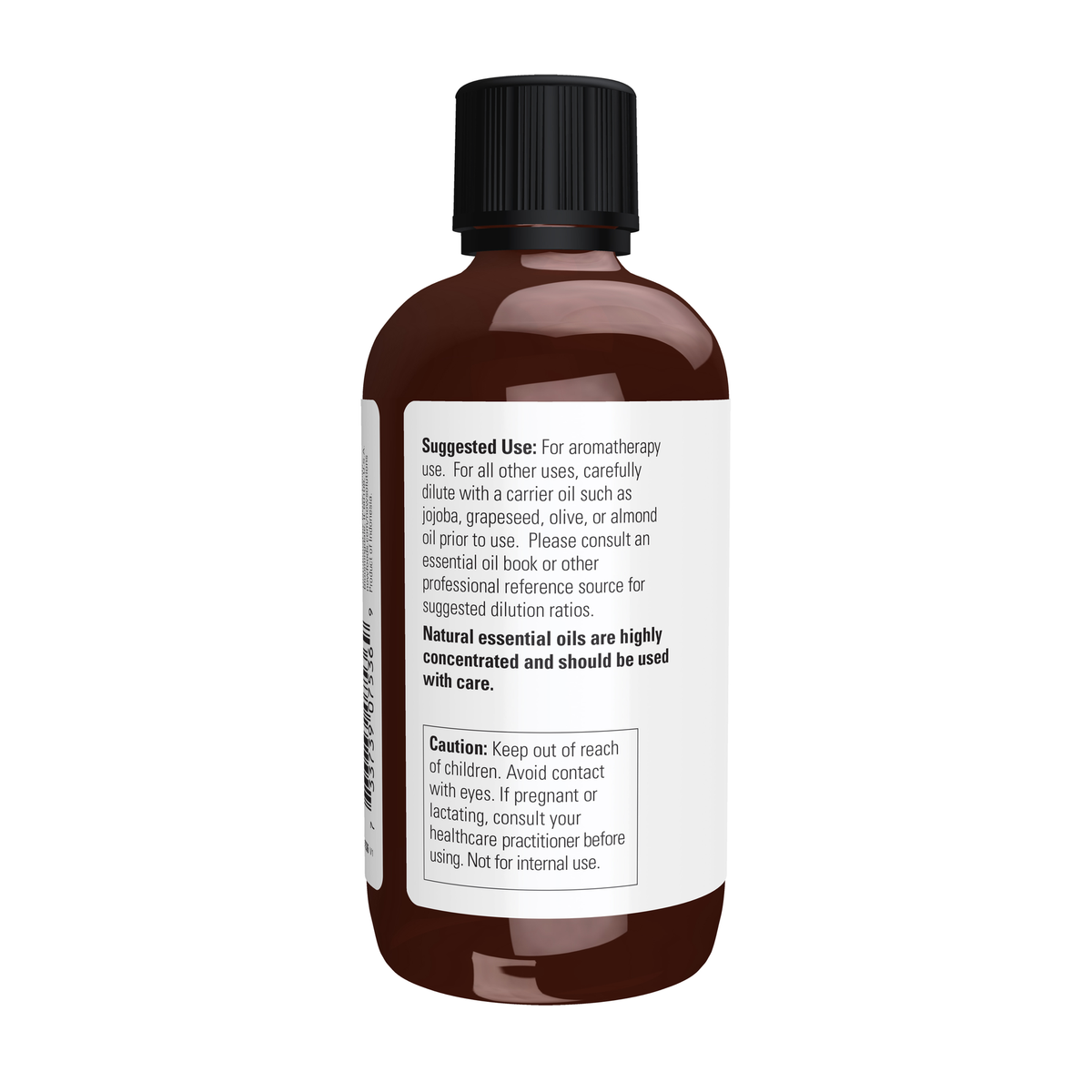 NOW Foods Citronella Oil - 4 fl. oz. – Left label / Etykieta producenta