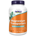 NOW Foods Magnesium Transporters - 180 Veg Capsules / magnez Transporters - 180 kapsułek roślinnych