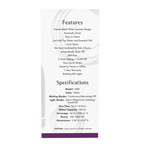 NOW Foods Ultrasonic Ceramic Stone Diffuser – Label details / Etykieta producenta