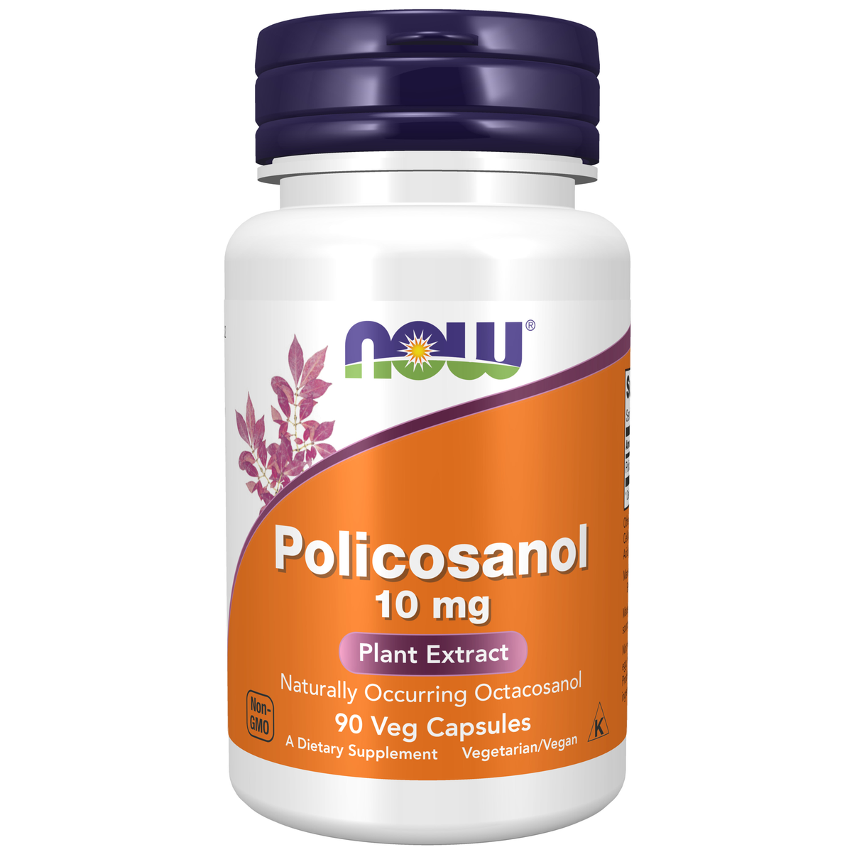 NOW Foods Policosanol 10 mg - 90 Veg Capsules / Policosanol 10 mg - 90 kapsułek roślinnych