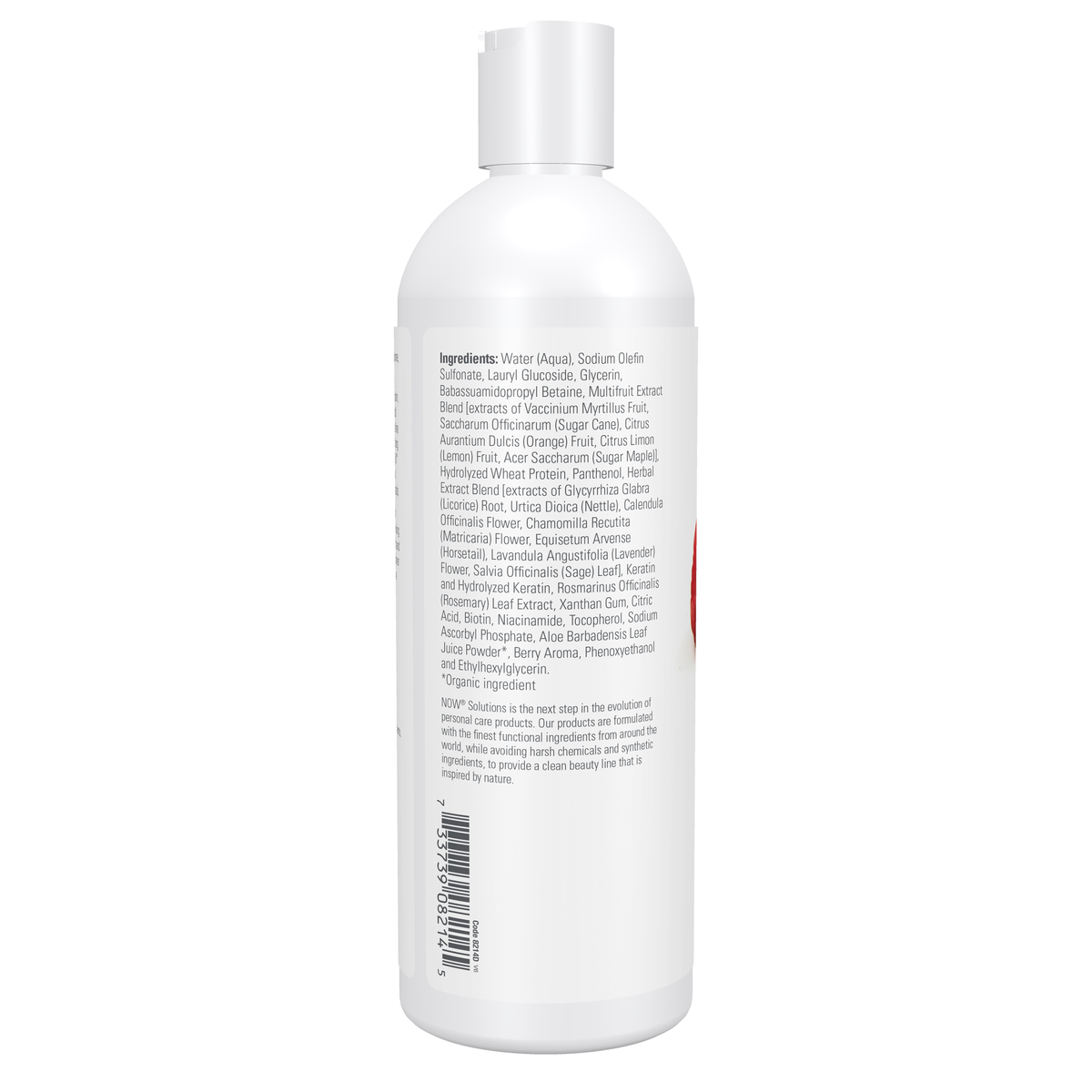 NOW Foods Berry Full™ Shampoo - 16 fl. oz. – Left label / Etykieta producenta