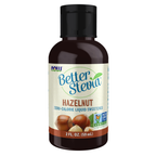 NOW Foods BetterStevia® Liquid, Hazelnut - 2 fl. oz. / BetterStevia® płyn, Hazelnut - 2 fl oz