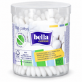 Bella Cotton Paper-Stick Cotton Swabs, 100 Count – Round Tub | Bella Cotton – papierowe patyczki higieniczne, 100 sztuk, okrągłe pudełko