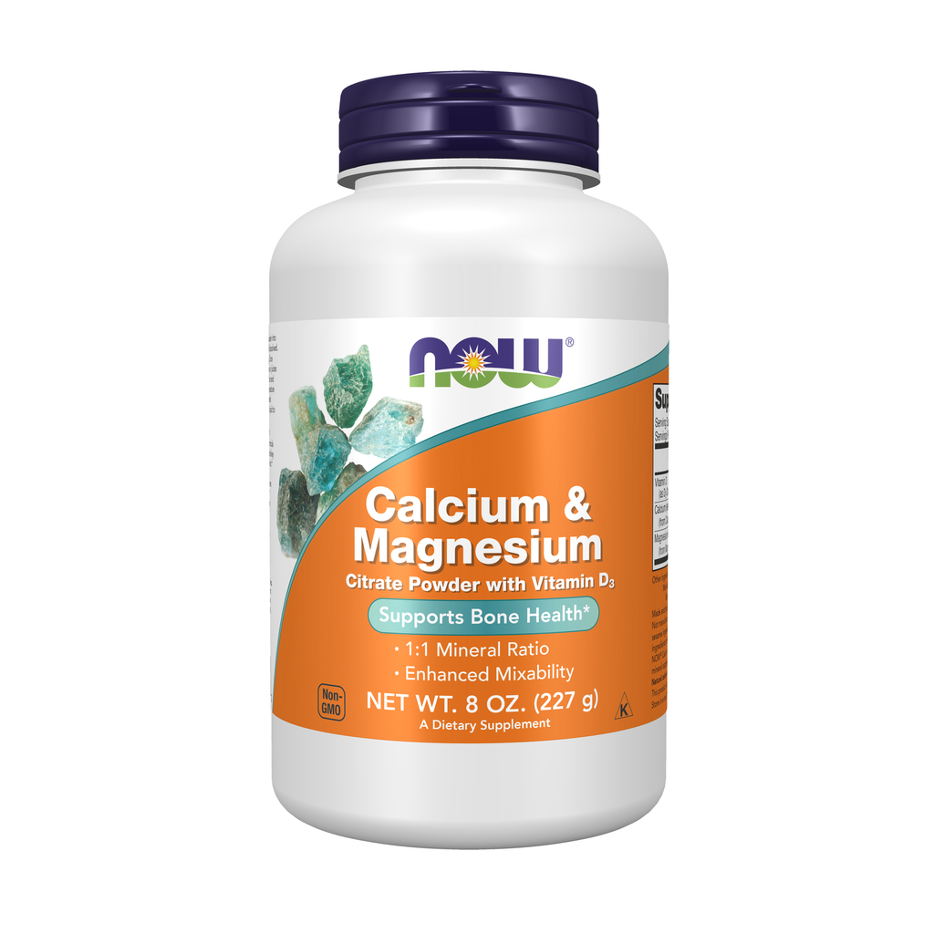 NOW Foods Calcium & Magnesium Powder - 8 oz. / wapń i magnez proszek - 8 oz.