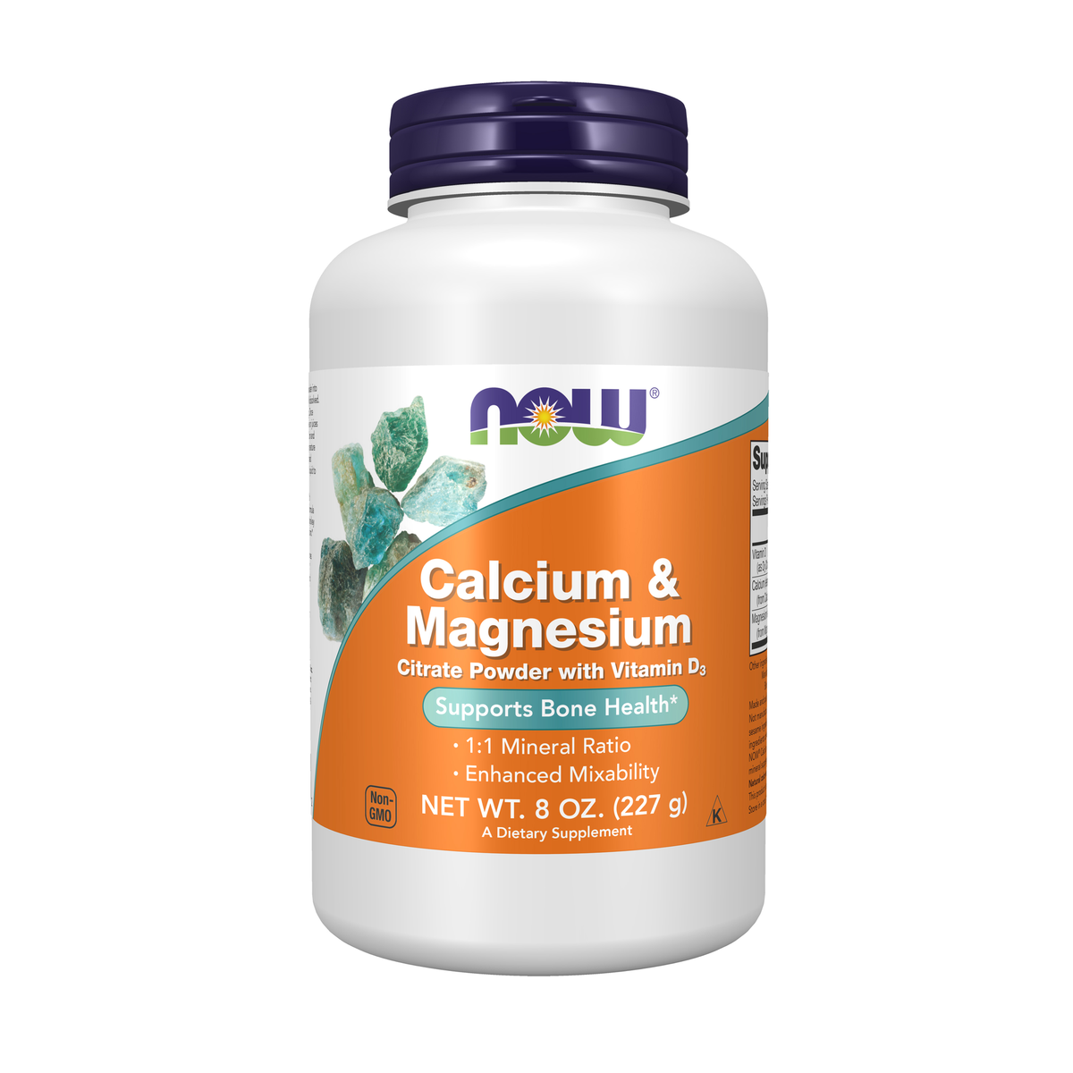 NOW Foods Calcium & Magnesium Powder - 8 oz. / wapń i magnez proszek - 8 oz.