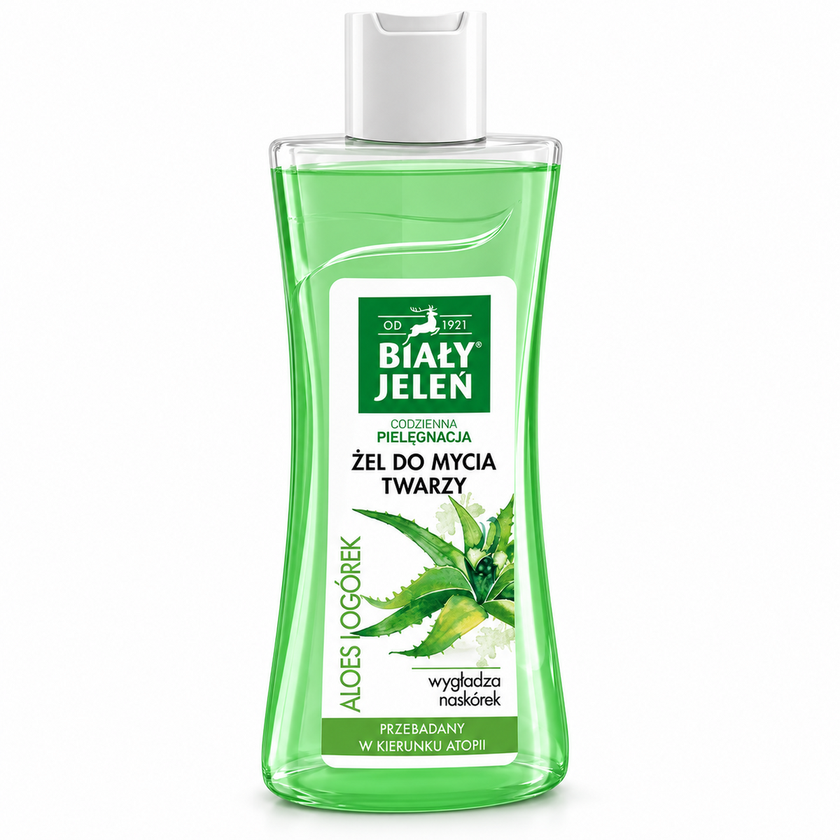 Biały Jeleń Hypoallergenic Aloe & Cucumber Face Wash Gel 265 ml | Biały Jeleń Hipoalergiczny żel do mycia twarzy z aloesem i ogórkiem 265 ml