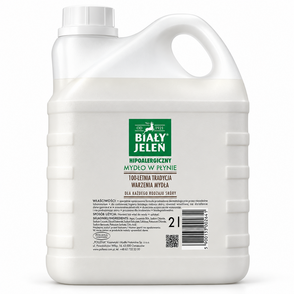 Biały Jeleń Hypoallergenic Liquid Soap 2 L | Biały Jeleń Hipoalergiczne mydło w płynie 2 L