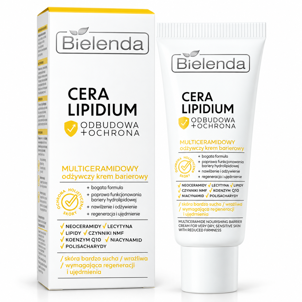 Bielenda Cera Lipidum Multiceramide Nourishing Barrier Cream, 50 ml | Bielenda Cera Lipidum – multiceramidowy odżywczy krem barierowy, 50 ml