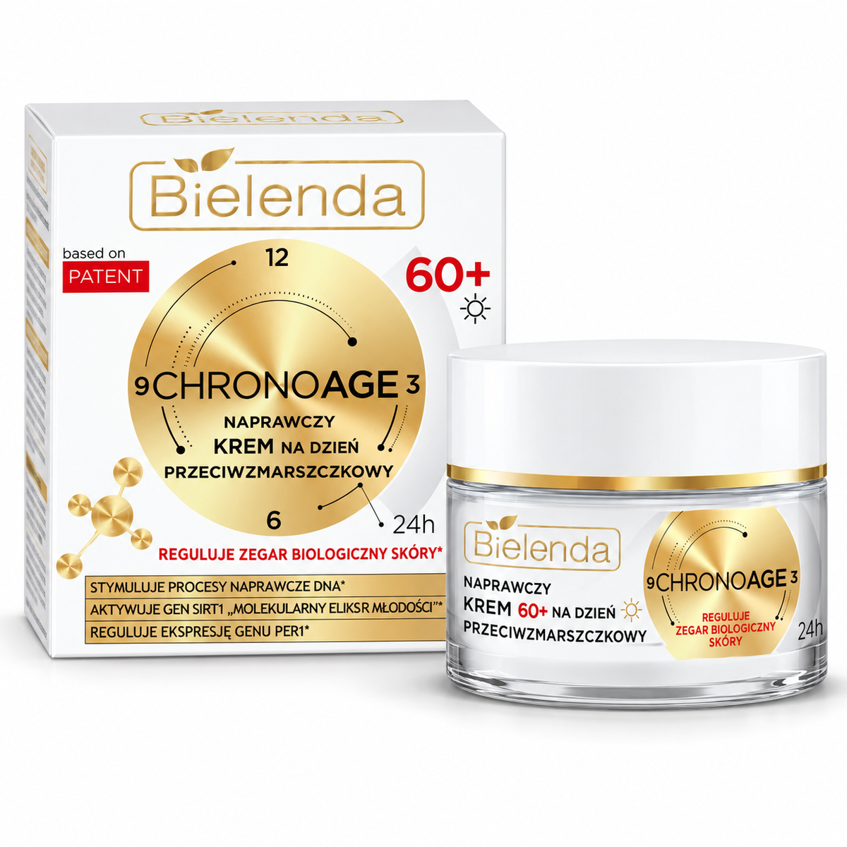 Bielenda Chrono Age 24H 60+ Restorative Day Cream, 50 ml | Bielenda Chrono Age 24H 60+ – odbudowujący krem na dzień, 50 ml