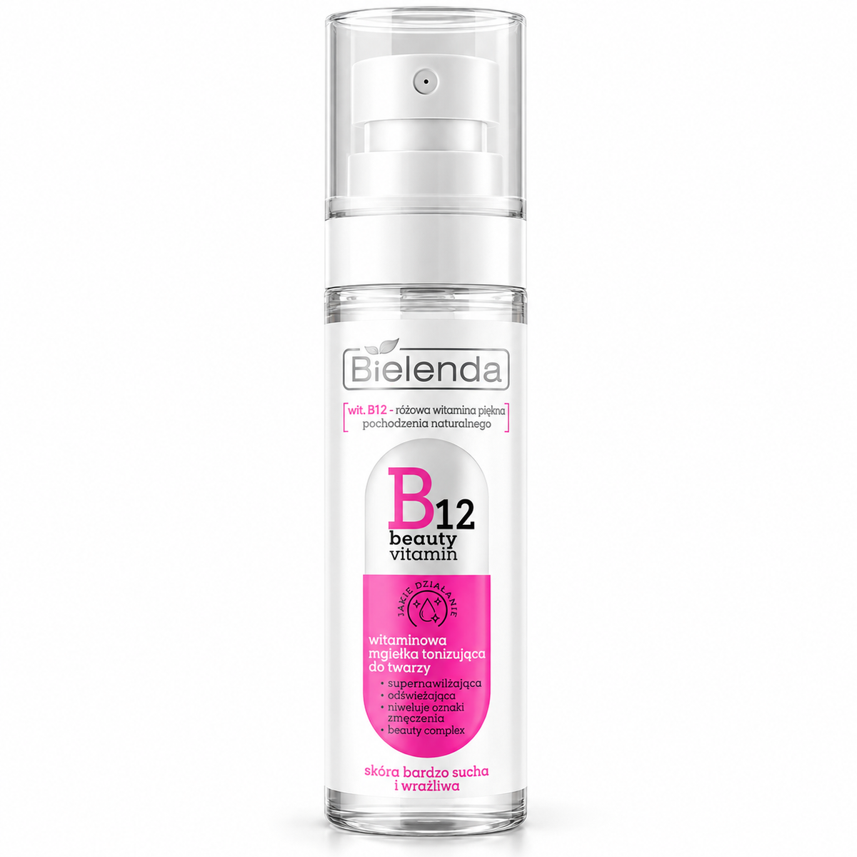 Bielenda B12 Beauty Vitamin Toning Face Mist, 75 ml | Bielenda B12 Beauty Vitamin – witaminowa mgiełka tonizująca, 75 ml