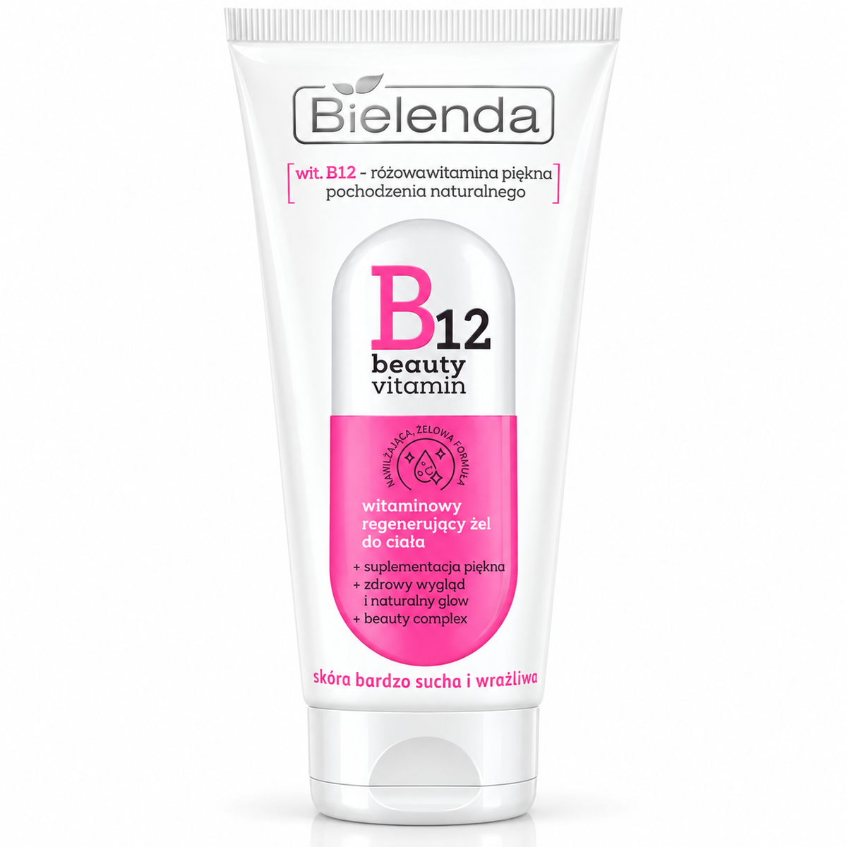 Bielenda B12 Beauty Vitamin Regenerating Body Gel, 200 ml | Bielenda B12 Beauty Vitamin – regenerujący żel do ciała, 200 ml