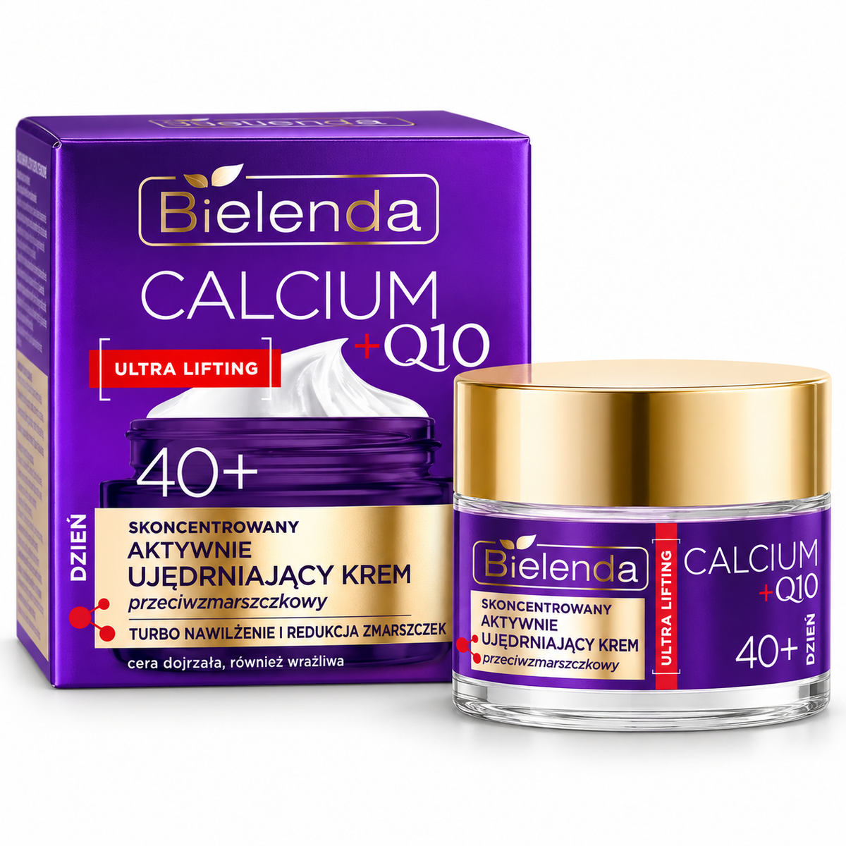 Bielenda Calcium + Q10 40+ Firming Anti-Wrinkle Day Cream, 50 ml | Bielenda Calcium + Q10 40+ – ujędrniający krem na dzień, 50 ml
