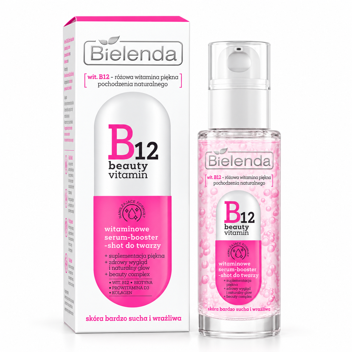 Bielenda B12 Beauty Vitamin Face Serum-Booster, 30 ml | Bielenda B12 Beauty Vitamin – witaminowe serum do twarzy, 30 ml