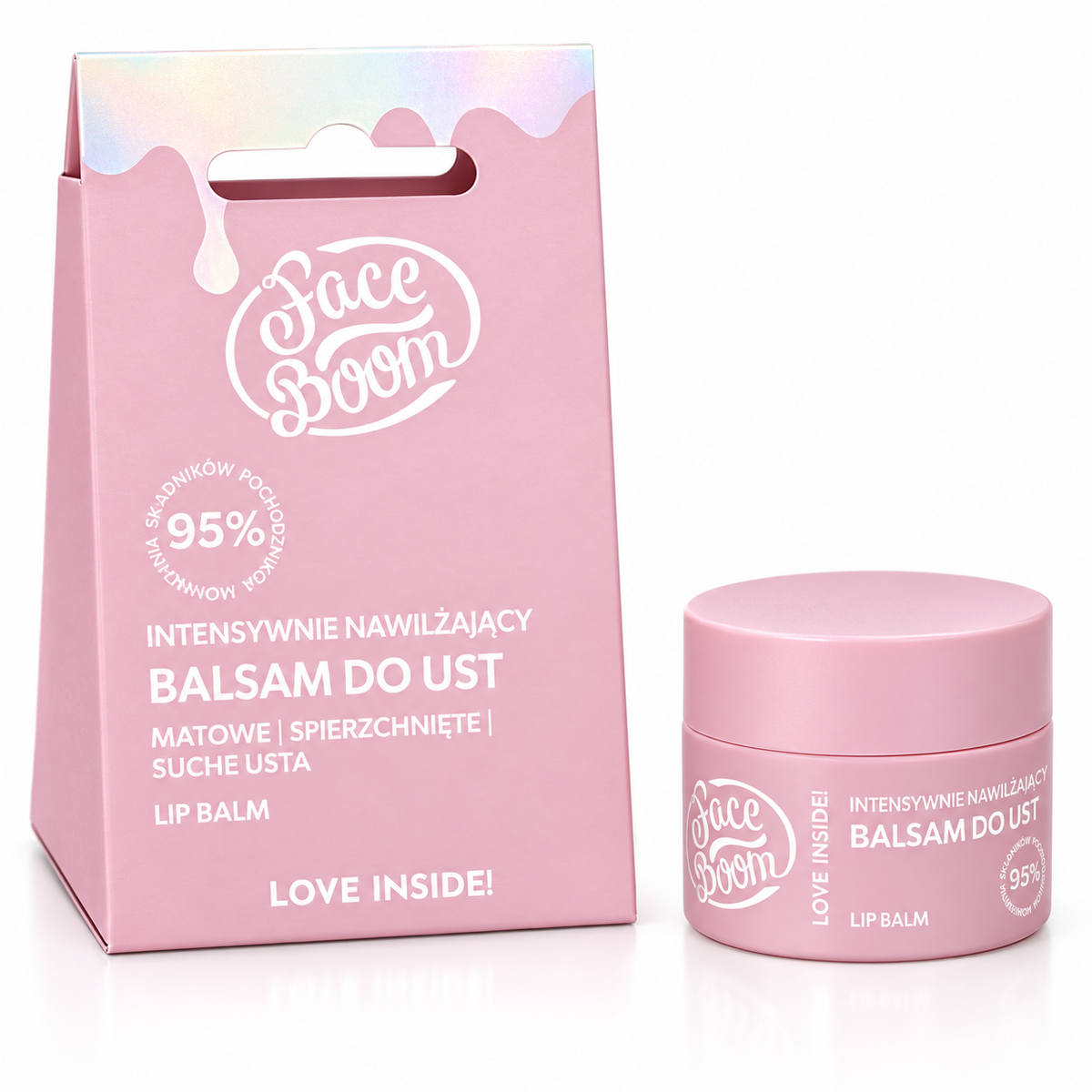 Bielenda FaceBoom Intensive Moisturizing Lip Balm, 15 g | Bielenda FaceBoom – intensywnie nawilżający balsam do ust, 15 g