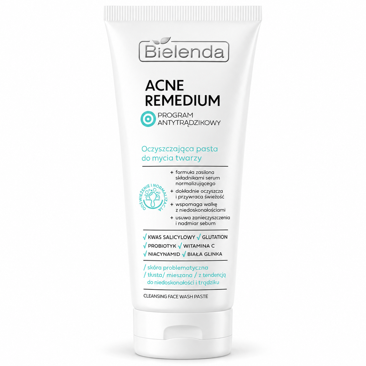 Bielenda Acne Remedium Cleansing Face Wash Paste, 130 g | Bielenda Acne Remedium – oczyszczająca pasta do mycia twarzy, 130 g