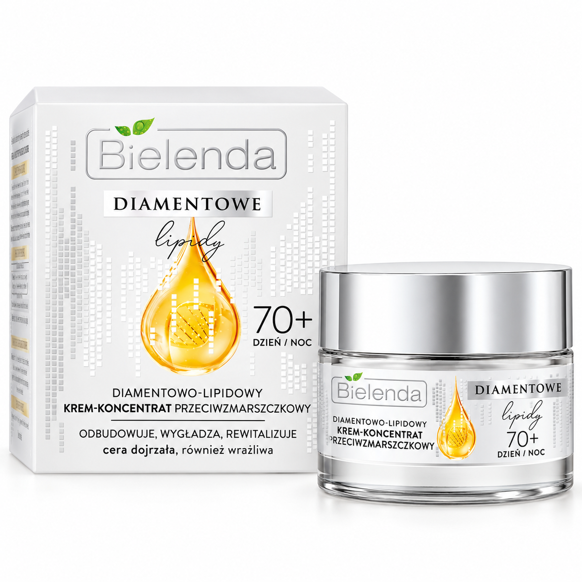 Bielenda Diamond Lipids 70+ Anti-Wrinkle Day & Night Cream, 50 ml | Bielenda Diamentowe Lipidy 70+ – krem przeciwzmarszczkowy na dzień i noc, 50 ml