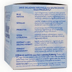 bielenda blue matcha with ingredient list and usage instructions on a white background