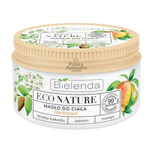 Bielenda Eco Nature Body Butter – Deep moisturizing natural body balm with kakadu plum, jasmine, and mango, 250ml