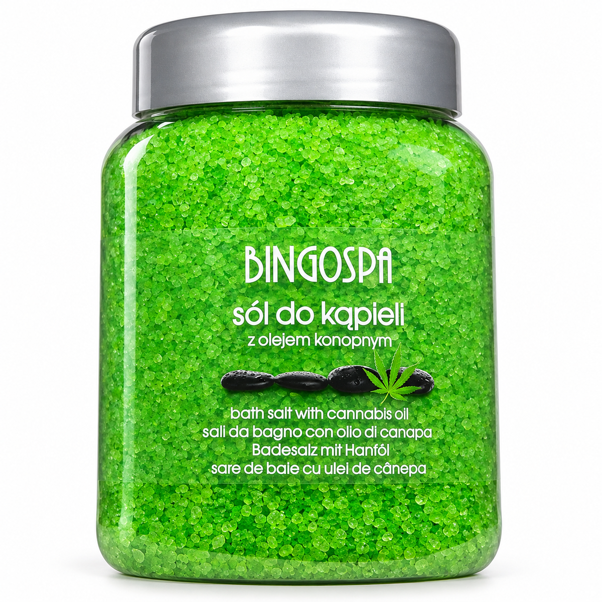 BingoSpa Hemp Seed Oil Bath Salt, 850 g | BingoSpa – Sól do kąpieli z olejem konopnym, 850 g