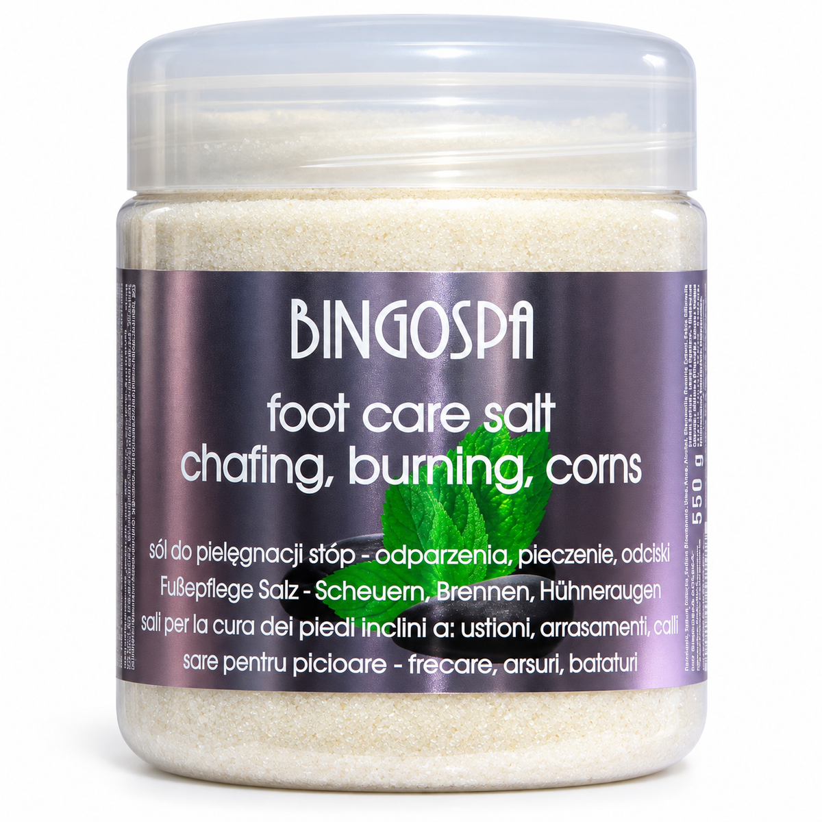 BingoSpa Comfort Foot Soak, 550 g | BingoSpa – Sól do kąpieli stóp – komfort i odświeżenie, 550 g