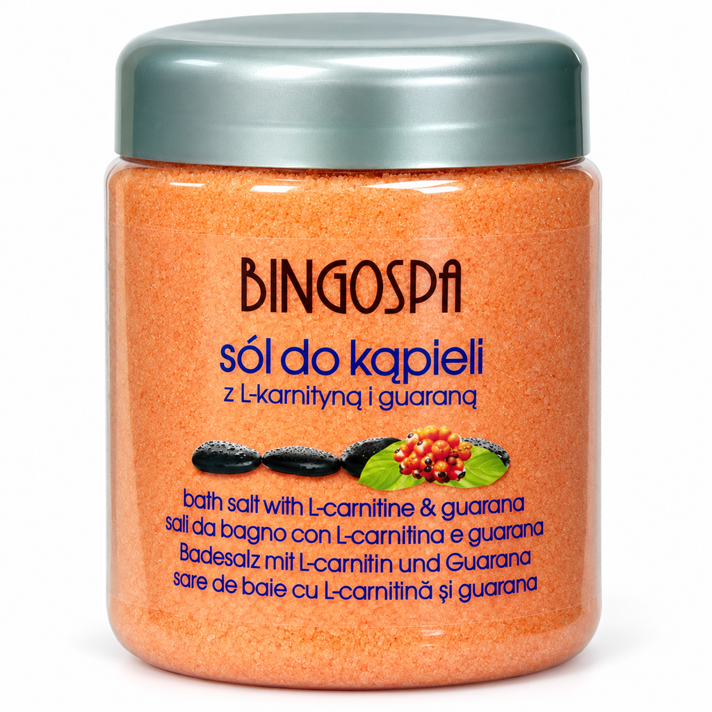 BingoSpa Iodized Bath Salt with L-Carnitine & Guarana, 580 g | BingoSpa – Jodowana sól do kąpieli z L-karnityną i guaraną, 580 g