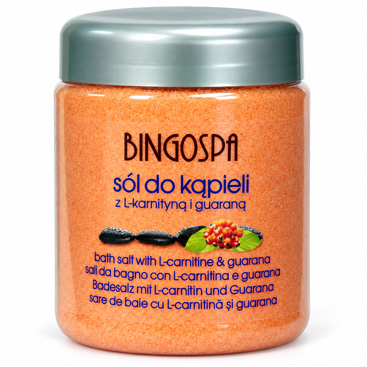 BingoSpa Iodized Bath Salt with L-Carnitine & Guarana, 580 g | BingoSpa – Jodowana sól do kąpieli z L-karnityną i guaraną, 580 g
