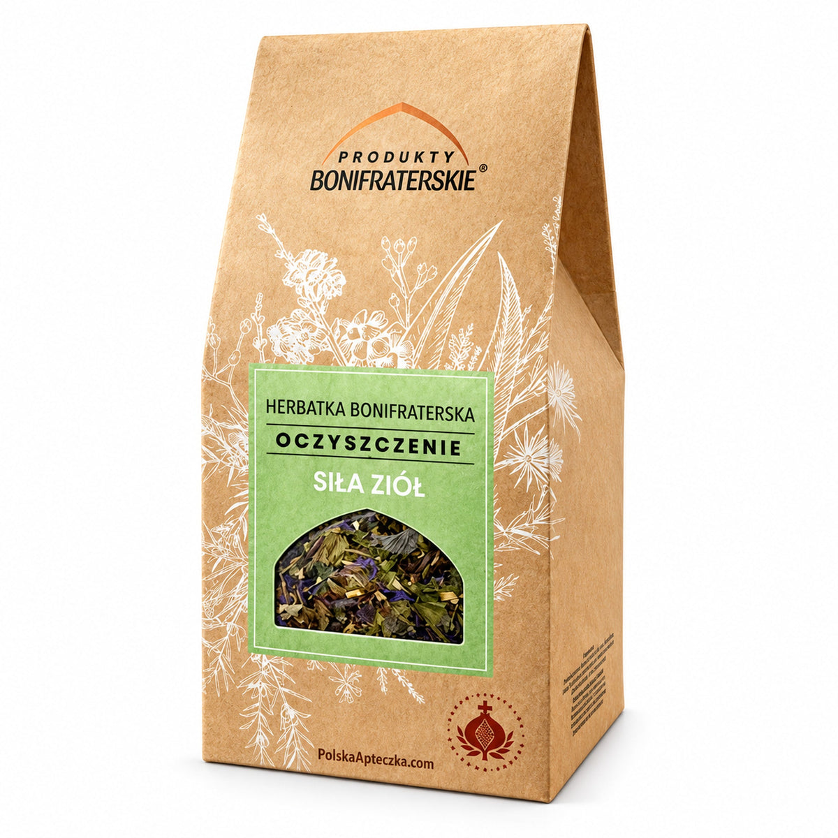 Cleansing Herbal & Green Tea Blend, 100 g – Produkty Bonifraterskie / Herbatka Bonifraterska Siła Ziół Oczyszczenie, 100 g – Produkty Bonifraterskie